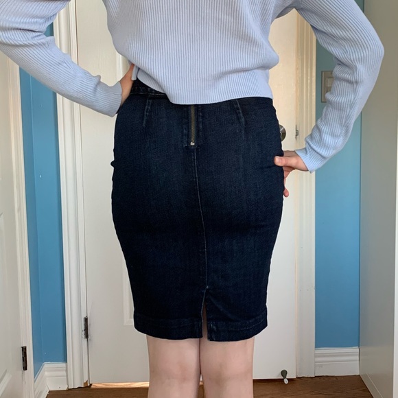 Aritzia Denim Midi Skirt ✨ - Picture 2 of 4